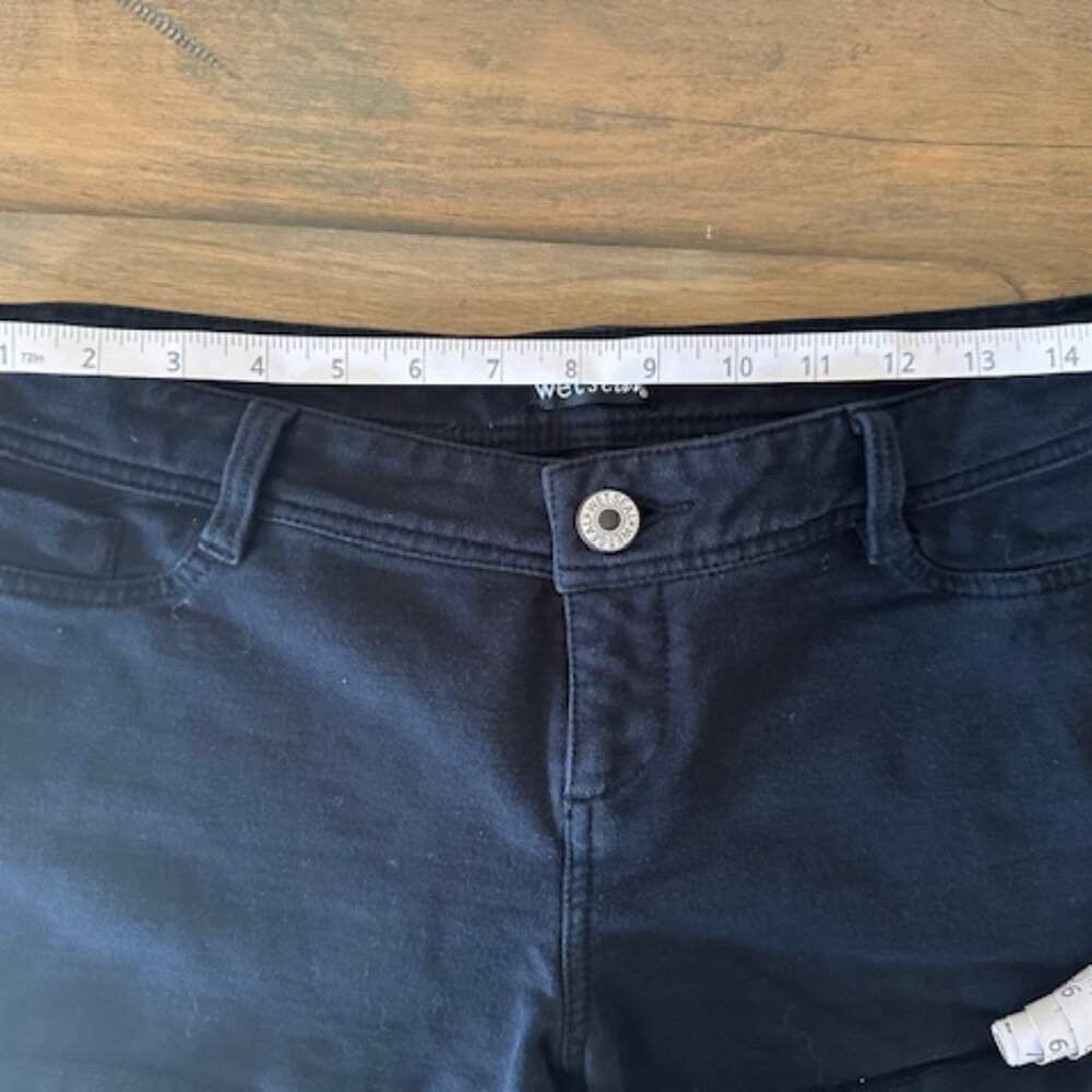 Wet Seal Black Jean Booty Shorts 8477 - Picture 6 of 6